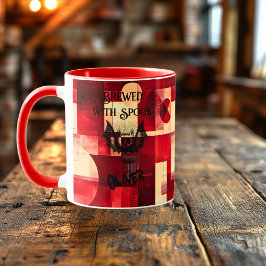 Taza Mug de Halloween - Murciélago espeluznante hecho c