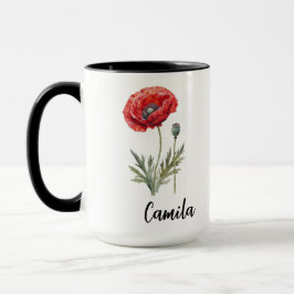 Taza Mug de hija personalizada, diseño de flores, cumpl