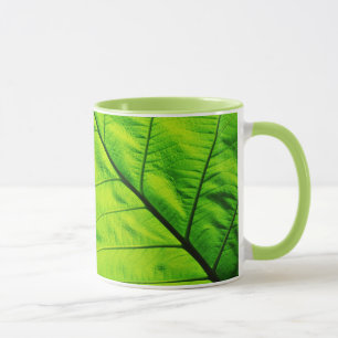 Taza Mug de hoja verde