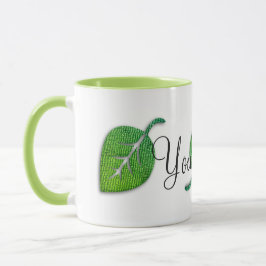 Taza Mug de hojas alegres y brillantes personalizadas