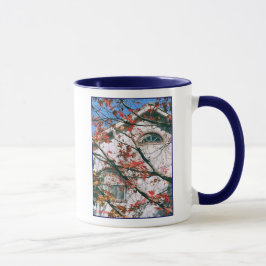 Taza Mug de 'hojas de otoño con cielo azul'