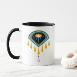 Taza Mug de huevo de deco espacial de 11oz.