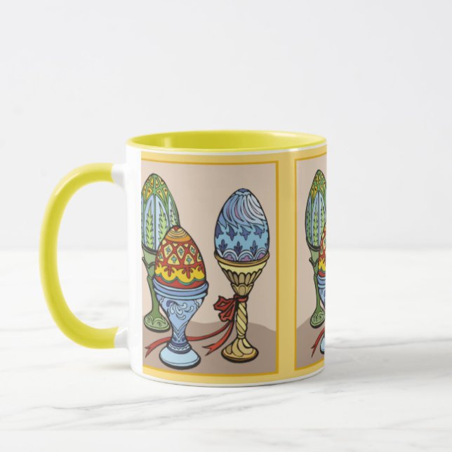 Taza Mug de huevos decorativos (Izquierda)