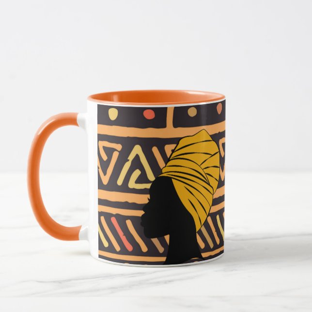 Taza Mug de impresión africana multicolor (Izquierda)