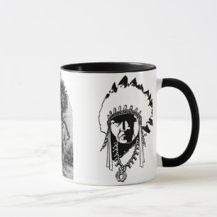 Taza Mug de jefes indios