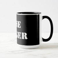 Mug de jengibre negro solitario de 15 oz