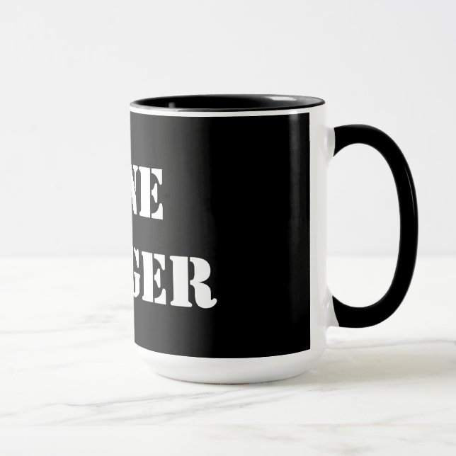 Taza Mug de jengibre negro solitario de 15 oz (Derecha)