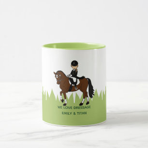 Taza Mug De Jinete De Caballo De Vestido Personalizado 