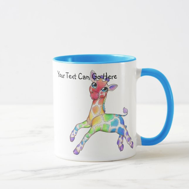 Taza Mug de jirafa colorida (Derecha)