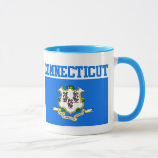 Taza Mug de la bandera del estado de Connecticut