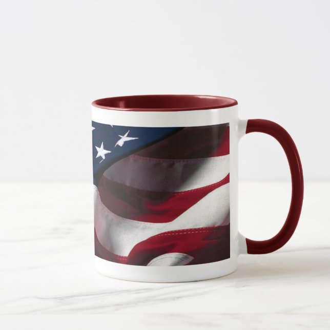 Taza Mug de la bandera estadounidense (Derecha)