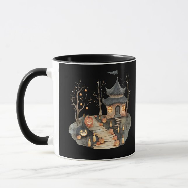 Taza Mug de la casa de Halloween (Izquierda)