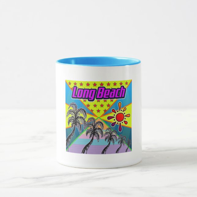Taza Mug de la libertad de larga playa (Centro)