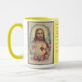 Taza Mug de la oración del corazón sagrado