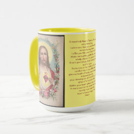 Taza Mug de la oración del corazón sagrado