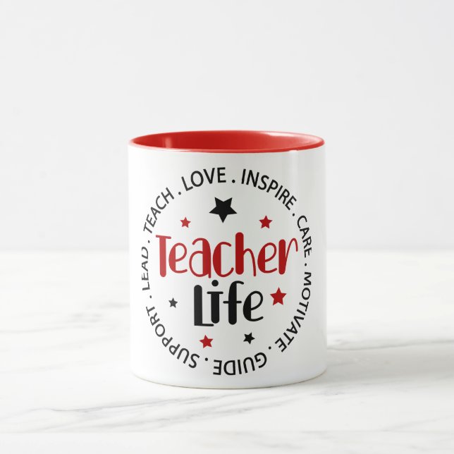 Taza Mug de la vida del profesor, 11oz (Centro)