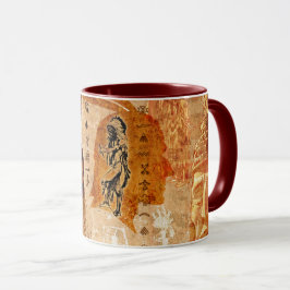 Taza Mug de las impresiones nativas estadounidenses