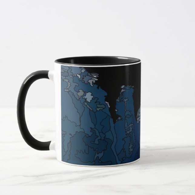 Taza Mug de las montañas azules (Izquierda)