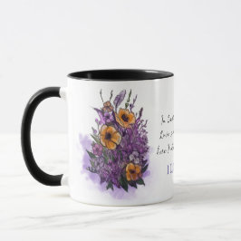 Taza Mug de lavanda romántica personalizada para ella
