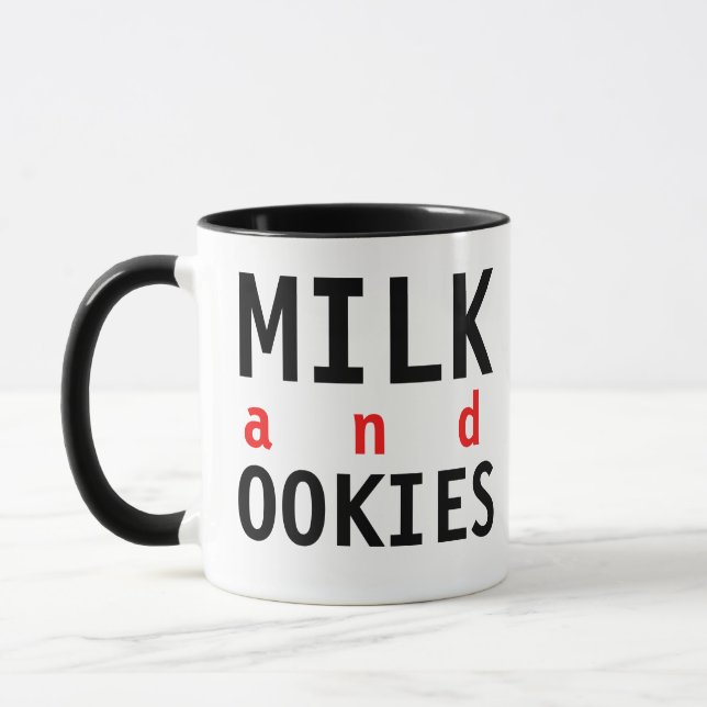 Taza Mug De Leche Y Galletas (Izquierda)