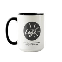Mug de logotipo de negocios de personalizado