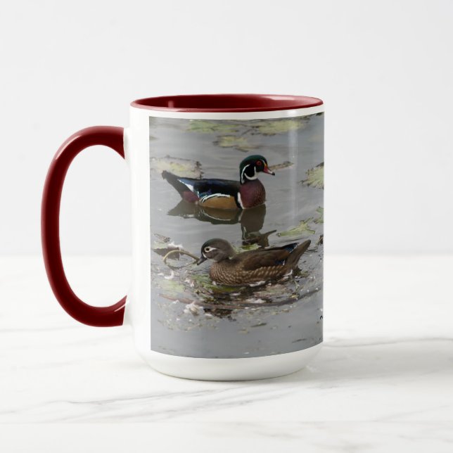 Taza Mug de los pavos de madera (Izquierda)