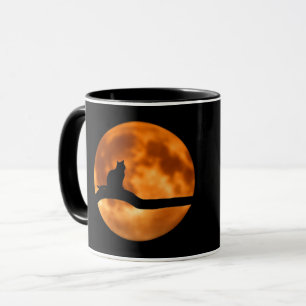 Taza Mug. de luz solar de silueta de gato