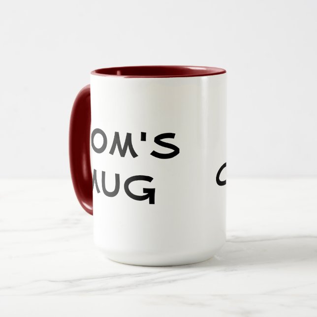 Taza Mug de mamá, tazón de café de papá (Anverso izquierdo)