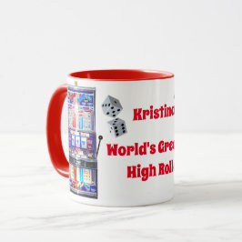 Taza Mug de máquina de ranura para rollo alto del Casin