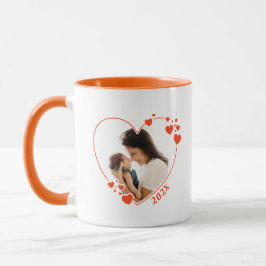 Taza Mug de marco fotográfico cardíaco