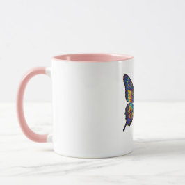 Taza Mug de mariposa cósmica - Arte de galaxia vibrante