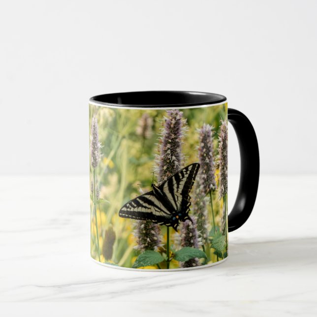 Taza Mug de mariposa de cola de cerda pálida (Anverso derecho)