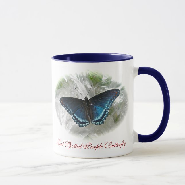 Taza Mug de mariposa púrpura cegada (Derecha)