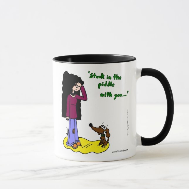 Taza Mug De Midge "Atrapado En El Piddle Contigo" (Derecha)