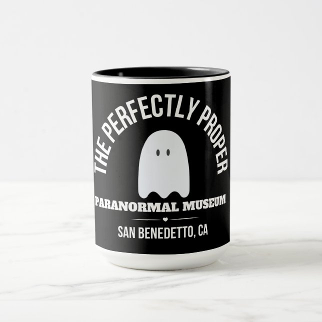 Taza Mug de museo paranormal - Blanco y negro (Centro)