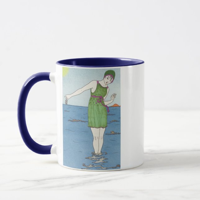 Taza Mug de nadador Art Deco (Izquierda)