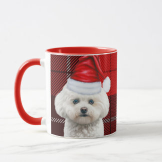 Taza Mug de Navidades de festividades rojas en Coton de