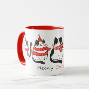Taza Mug de Navidades de gatos