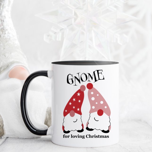 Taza Mug de Navidades de Gnomes Cute (Rojo) (Subido por el creador)