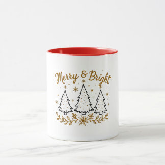Taza Mug de Navidades merry y Bright