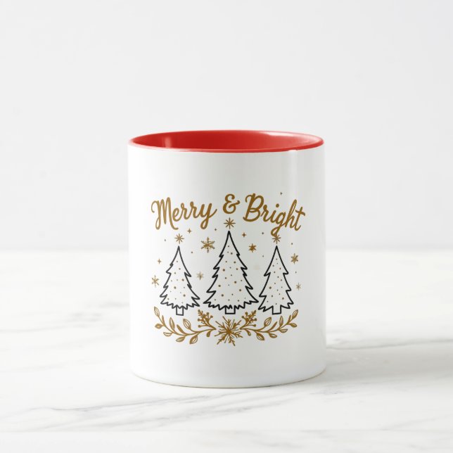 Taza Mug de Navidades merry y Bright (Centro)