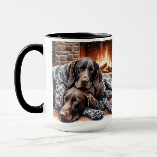 Taza Mug de Navidades que duermen en punteros (Izquierda)