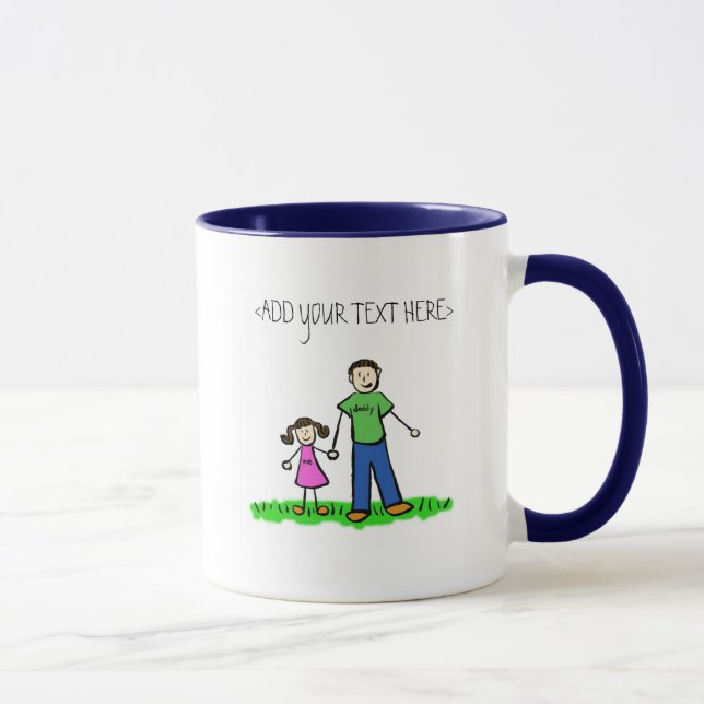 Taza Mug de niñas de papá (Brunette) (Derecha)