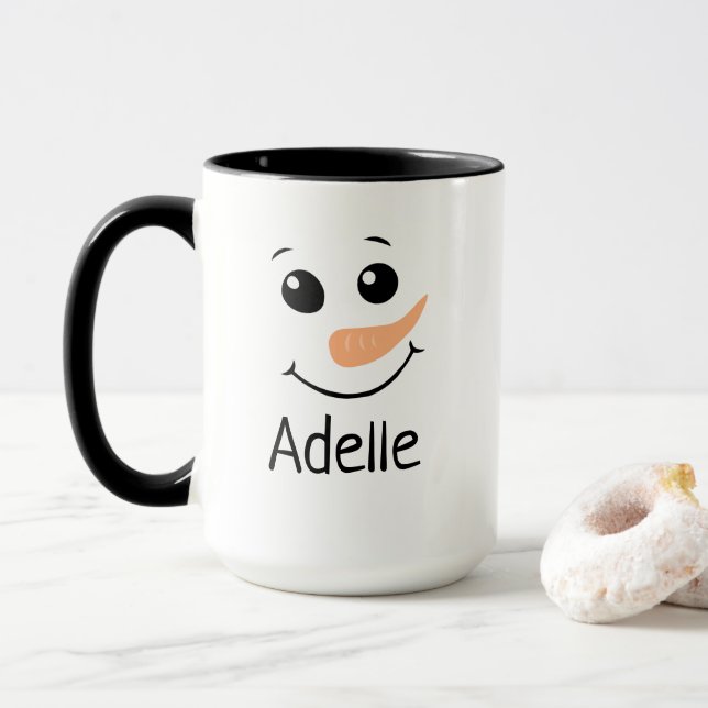 Taza Mug de niños Navidades personalizados (Con donut)
