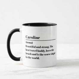 Taza Mug de nombre personalizado con definición