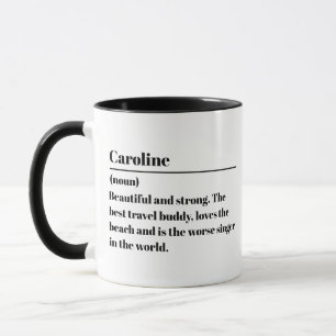 Taza Mug de nombre personalizado con definición 