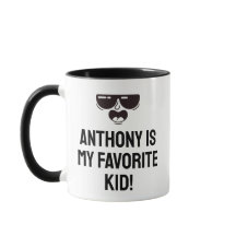 Mug de nombre personalizado de niño favorito del d