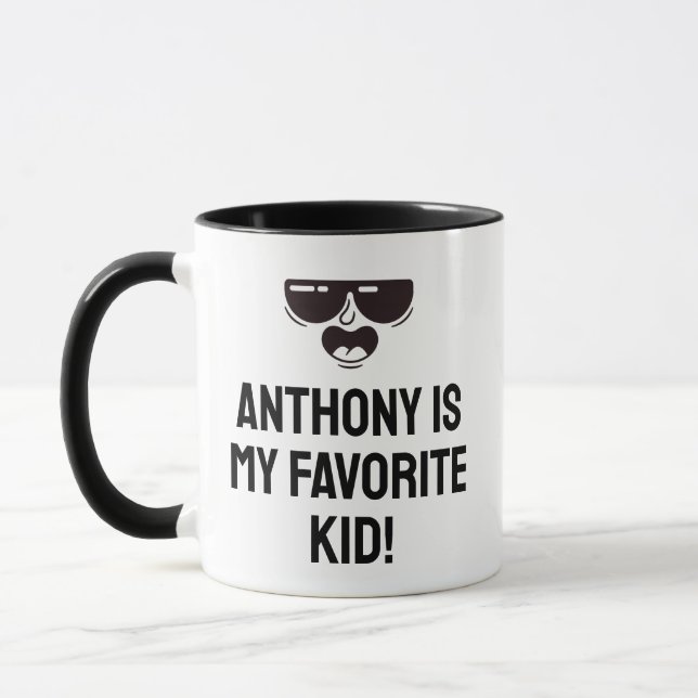 Taza Mug de nombre personalizado de niño favorito del d (Izquierda)