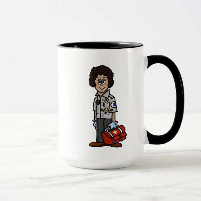 Taza Mug de nombre personalizado EMS para mujeres oscur (Derecha)