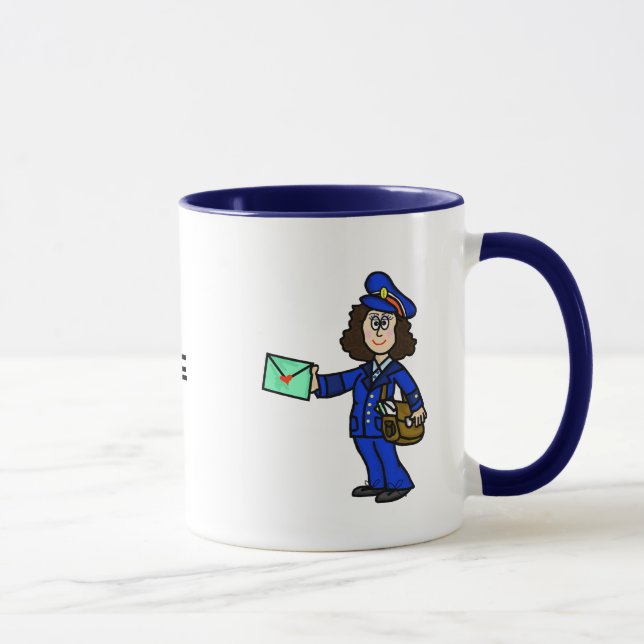 Taza Mug de nombre personalizado para portadora de corr (Derecha)